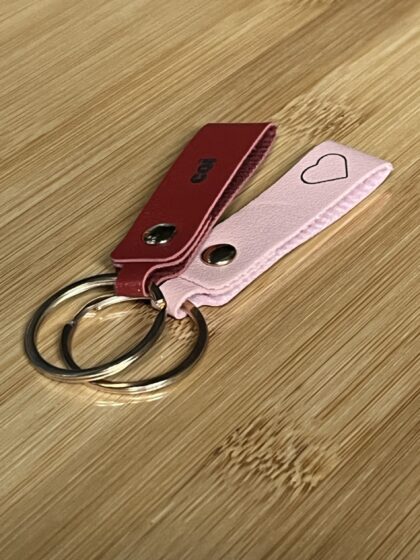 Fully Customizable Leatherette Keychain